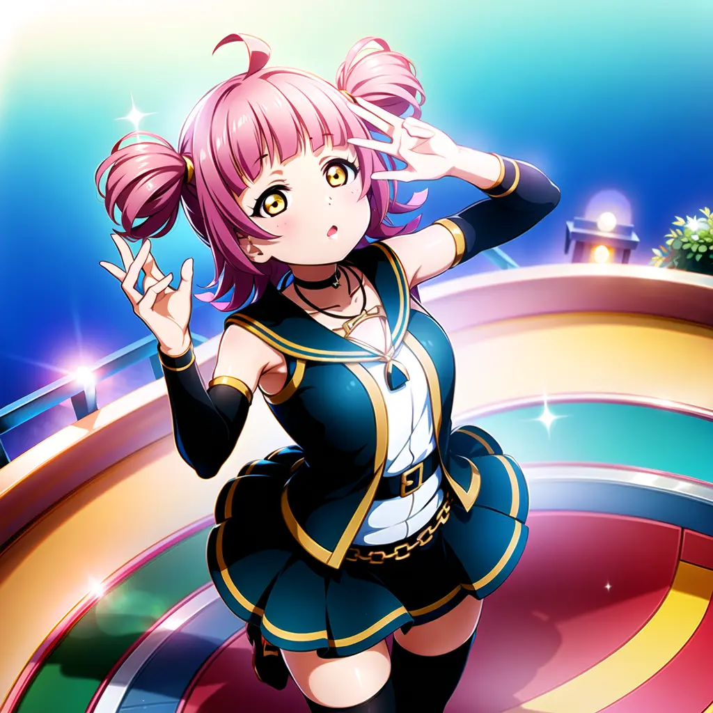 1girl, solo,(best quality),(masterpiece:1.1),Rina_chan_board on face , bare shoulders, thigh gap,cleavage,revealing, thighhighs,sailor collar,necklace, dress, looking_at_viewer, clear facial skin,