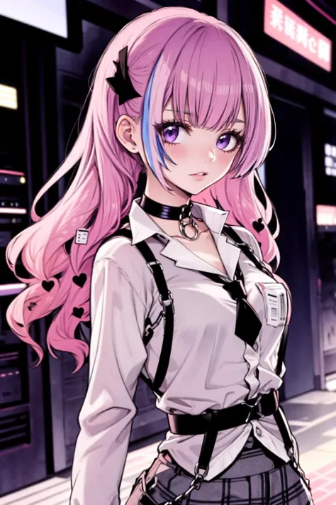 (best quality:1.2), (highest quality:1.2), (perfection:1.1), (flawless:1.1), urban street, 1girl, crazy girl, (serious look, dark look, dominant look:1.2), (evil smirk:1.1), short height, blouse, short skirt, twin tails hair, small breasts, (best quality eyes:1.1), highly detailed, 8k, best quality resolution, (most beautiful upscale:1.1)