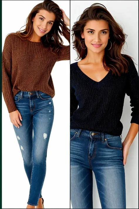<lora:HotW:0.9>, (full body shot:0.6), a_photo_of, realistic photo of a woman, wearing a sweater, wearing jeans (masterpiece:1.0), (best quality:1.0), (intricate details), flash photography