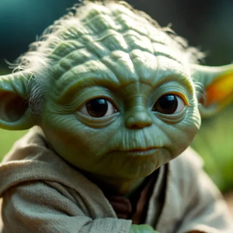 cinematic film still of  <lora:Yoda:1.2>
Yoda a cute baby yodah is staring at the camera In Star Wars Universe, shallow depth of field, vignette, highly detailed, high budget, bokeh, cinemascope, moody, epic, gorgeous, film grain, grainy