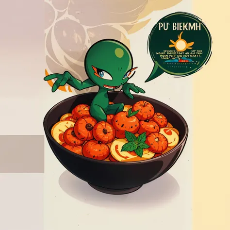 a chart describing the strange variety of food on an alien world, helpful infographic, vector illustration