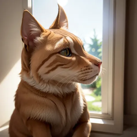 masterpiece, absurdres, high quality, realistic,
cat head