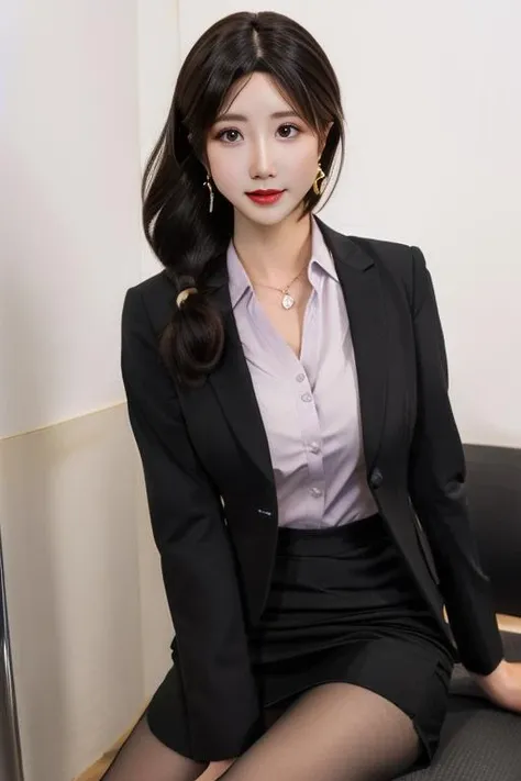 ultra-detailed,highly detailed,best quality,masterpiece,illustration,realistic, real,photo,photorealistic,
goto airi, 1girl, solo,  office lady, mature female,
formal, jewelry, earrings,skirt suit,
looking at viewer, makeup, indoors,
<lora:goto airi_v5_06:0.7>