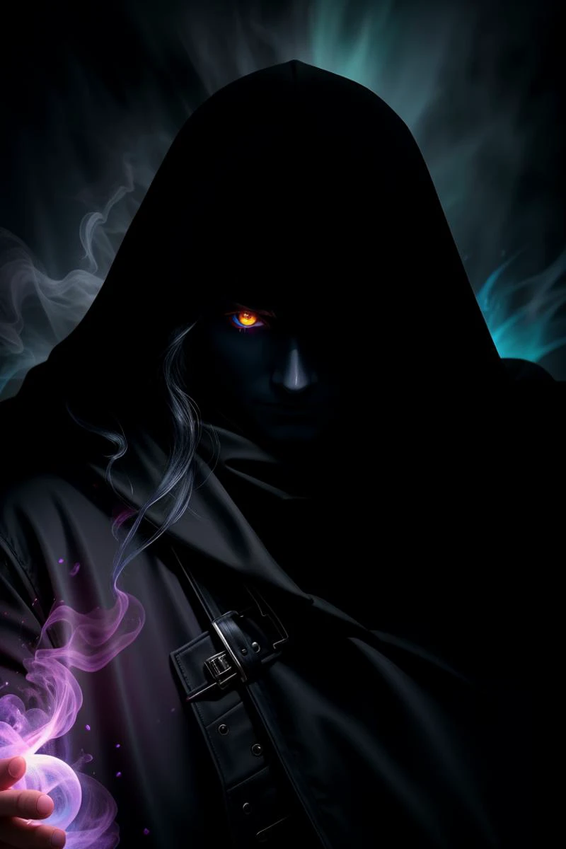 a profesional picture of 1man Kain, the Shadow Walker was a man of shadows, with a presence that seemed to fade into the very darkness itself. He had midnight-black hair that was shaved close to his skull, save for a long, raven lock that fell over his right eye. His eyes were a deep, unsettling purple, and they seemed to glow with an inner light that was almost otherworldly. He wore a cloak of the deepest night, lined with silver thread that glinted when touched by faint light. His attire was a mix of form-fitting, black leather and flexible, shadow-cloaking fabric that allowed him to move silently and blend into the shadows. Kain was a master of the art of shadow walking, a rare discipline that allowed him to slip into the ether between shadows and step into any shadow he chose. BREAK, realistic, perfect quality, best quality, ultrasharp, ultradetailed, perfect quality, masterpiece, intricated details, <lora:add_detail:0.4>, punk, <hypernet:sxzBloom_sxzBloom:0.3>, AS-YoungerV2 < <lora:splashes_v.1.1:0.5> Splash, splashes, splashing, explosion, exploding <lora:Smoke:0.3> smoke, smokkk, colorfull cyan, hotify, vivid colors