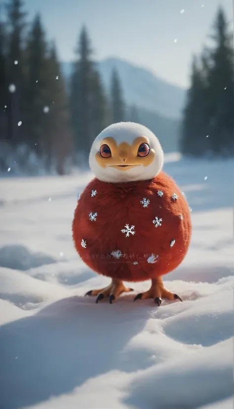 Stable_Yogis_PDXL_Positives
score_9, score_8_up, score_7_up, score_6_up, solo, red eyes, pokemon (creature), no humans, watermark, web address, snow, realistic, animal focus, snowflakes