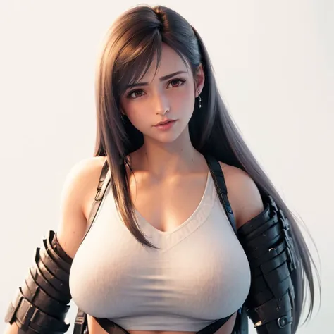 (((1 girl))), 
tifa, final fantasy 7 remake, 
close up, potrait, super idol face

, beautiful, beautiful face, hanfu girl, masterpiece, alluring, adult, mature,   reddish brown eyes,  (hard lights, hard shadow, key light, key lights),  left only earpiece, stick earpiece, red earpiece, {one earpiece}, left earpiece,  skindentation,  shiny skin, glowing skin, sweaty, slim girl, pony tail,  (((, very red blush,  very sweat, fresh, water drop, very sweaty, sweaty , water in body , water in hair, steamy  ))), side pony tail,

office clothes, white clothes, 
 reddish brown eyes,
{{{shade of brown hair }}},

huge breasts,  very long hair, messy hair,  shiny hair, 
(((((white background))))), 

 <lora:last:0.68>