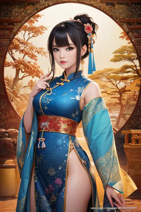 (masterpiece, top quality, best quality, official art, beautiful and aesthetic:1.2), (1girl:1.3), extreme detailed,(fractal art:1.3),colorful,highest detailed,chinese ancient style,(chinese clothes:1.2),