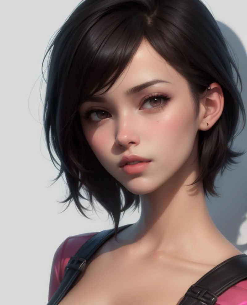 1 girl,art by ( DEN_IDG_style:1.1) ,portrait of DEN_nixy , ,solo,full face,