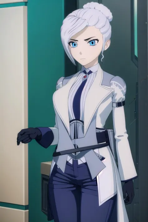 winterschnee, <lyco:winterschnee-lyco-nochekaiser:1>,
winter schnee, blue eyes, white hair, hair bun, single hair bun,
BREAK gloves, boots, necktie, black gloves, belt, pants, black footwear, uniform, high heels, coat, blue pants, knee boots, black necktie, high heel boots, white coat,
BREAK indoors, castle,
BREAK looking at viewer, (cowboy shot:1.5),
BREAK <lyco:GoodHands-beta2:1>, (masterpiece:1.2), best quality, high resolution, unity 8k wallpaper, (illustration:0.8), (beautiful detailed eyes:1.6), extremely detailed face, perfect lighting, extremely detailed CG, (perfect hands, perfect anatomy),