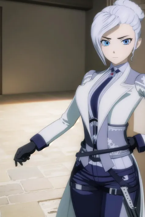 winterschnee, <lyco:winterschnee-lyco-nochekaiser:1>,
winter schnee, blue eyes, white hair, hair bun, single hair bun,
BREAK gloves, boots, necktie, black gloves, belt, pants, black footwear, uniform, high heels, coat, blue pants, knee boots, black necktie, high heel boots, white coat,
BREAK indoors, castle,
BREAK looking at viewer, (cowboy shot:1.5),
BREAK <lyco:GoodHands-beta2:1>, (masterpiece:1.2), best quality, high resolution, unity 8k wallpaper, (illustration:0.8), (beautiful detailed eyes:1.6), extremely detailed face, perfect lighting, extremely detailed CG, (perfect hands, perfect anatomy),