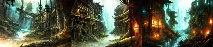 (otherworldly, otherworldly atmosphere, otherworldly appearance), highly insanely detailed, masterpiece, top quality, best quality, highres, 4k, 8k, RAW photo, ((ancient egyptian theme:1.2)), Hong Kong structure, structure, 
(mystical theme), mystical gatmosphere, arcane sanctuaries, otherwordly aura, 
(long_hair, long hair, random colors hair, glowing hair, hair over one eye, long messy hair), 
(eyelashes, eyeliner, eyeshadow, eyelashes, long eyelashes), 
collar, earrings, jewelry, necklace, armlet, 
tentacle, (underwater), nsfw, 
Homestay, Resort, Guest House, 
building, structure, still life, swirling energy, 
action pose, 
drunk, closed eyes, 
abandoned building, shopping mall, overgrown with vegetation, [volumetric fog], cinematic lighting, colorful, 
fantasy, a narrow and sinister alley at night in a town in Stygia, <lora:Stygia-10:0.8>, (fantasy world)