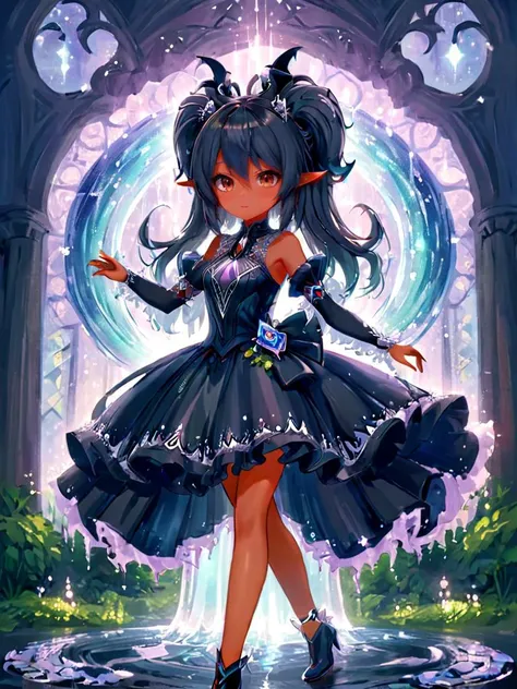 <lora:CorruptedKingdoms_v1_SDXL:0.7> qarinah wearing a dress made of ais-wvs, magical, enchanted, intricate details, ultra sharp <lora:Waves_Style_SDXL:0.6>