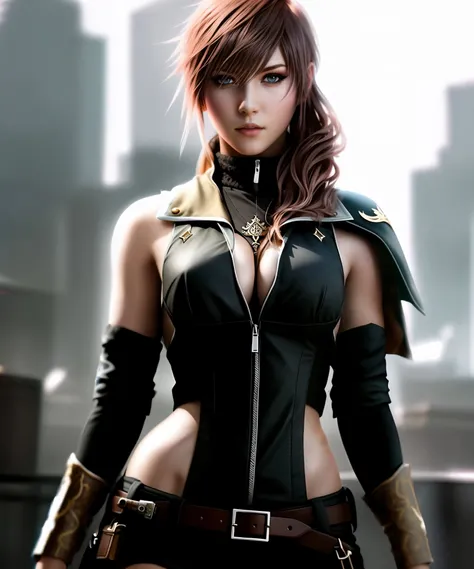 <lora:Lightning:0.85> a cute woman, artstation, posing, by conor harrington, epic shot, dark shot, epic light, hdr