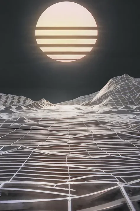 white wireframe of night beach, sun
<lora:vaporwave:1>