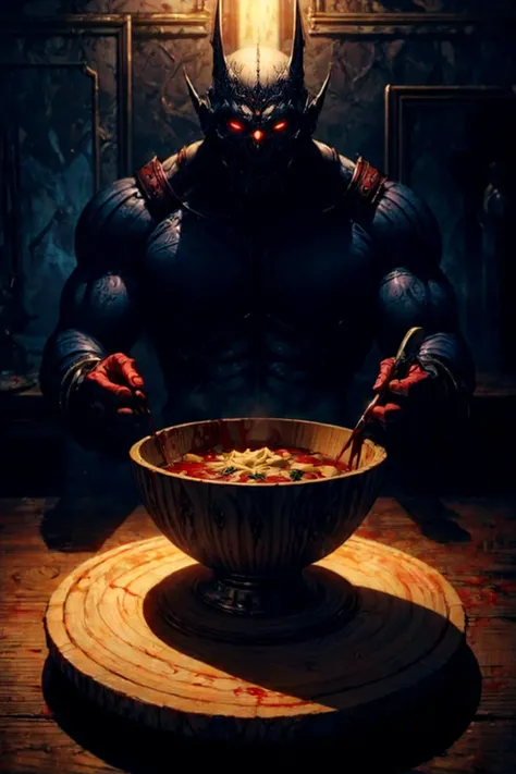 best quality, masterpiece,vamptech, blood, Bowl, foreboding atmosphere, <lora:LowRA:1>, <lora:add_detail:1.2>, <lora:VampiricTech:.9>