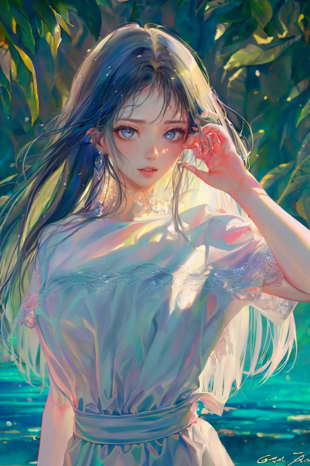 <lora:2D_ArtStyle_V2-1:1> 2d_artstyle_v2-1, woman, with, close, holding, person_man, 2_people
BREAK,
(realistic:1.2)
(photograph), (volumetric lighting:1.1), (dynamic lighting:1.1), (Rembrandt lighting:1.1), real shadows, dark, atmospheric, contrasting colors, Vibrant colors, (hyperrealistic, Vivid colors:1.47), Intricate, High Detail, dramatic, big depth of field, Intricate (wind:1.1) (windy:1.1), perfect feet
(highres:1.3), high resolution, Sharp focus,
BREAK,
(masterpiece:1.2), (ultradetailed:1.1), ultrasharp, (perfect, body:1.1), (realistic:1.3), (real shadow:1.2), photo Fujifilm XT3 ,(perfect body proportions:1.1), by Greg Rutkowski (by Michelangelo), (professional lights:1.3) (professional photography:1.3), in Fantasy Marshlands: A marshland with lush vegetation and pale-colored waters. (character focus:1.1), depth of field, anatomically correct hand, perfect anatomy, ideal limbs, ideal arms, ideal hands <lora:epi_noiseoffset2:0.9> <lora:breastsizeslideroffset:1>