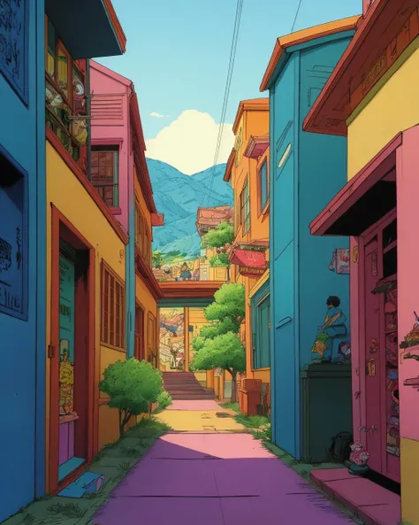 best quality,masterpiece,highly detailed,ultra-detailed comic illustration of
scenery, landscape,
<lora:tintin_last:2.5> , vintage 90's anime style