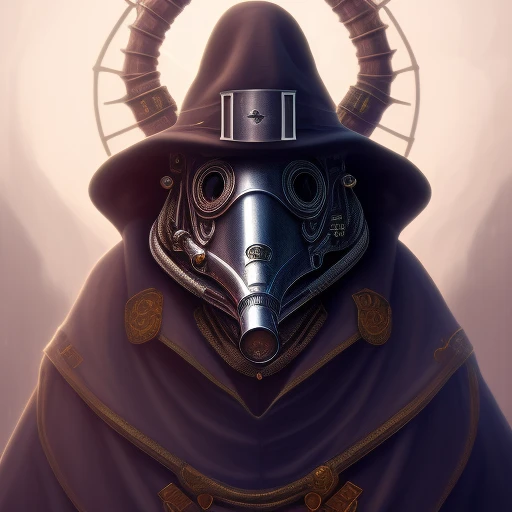 mdjrny-v4 style plague doctor, gothic style, occult,  villiage in background , steampunk,  detailed and intricate, digital painting, artstation, concept art, illustration, vibrant, sharp focus, f33