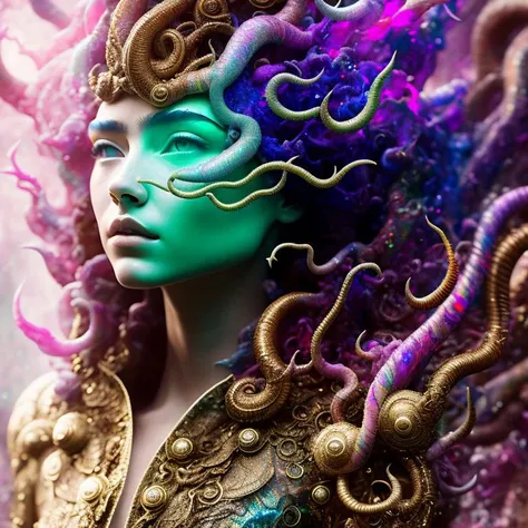 a stern Eldritch ancient god in the storm at night, [[Sophia Anne Caruso]], [Zendaya], translucent ivory masquerade mask of Eldritch horror, erotic pose, closed eyes, cinematic lighting, (by (Daniel Mernagh) (Carne Griffiths) Monika Nowak), highly detailed, detailed face