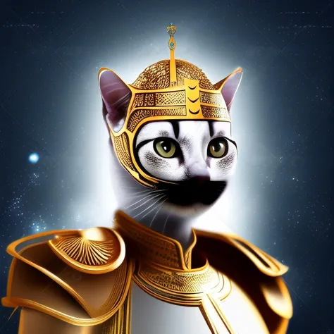 cat in the Turkish human body, wearing futuristic clothes, ((constantinepole background)), ultrarealistic, truckman mustache