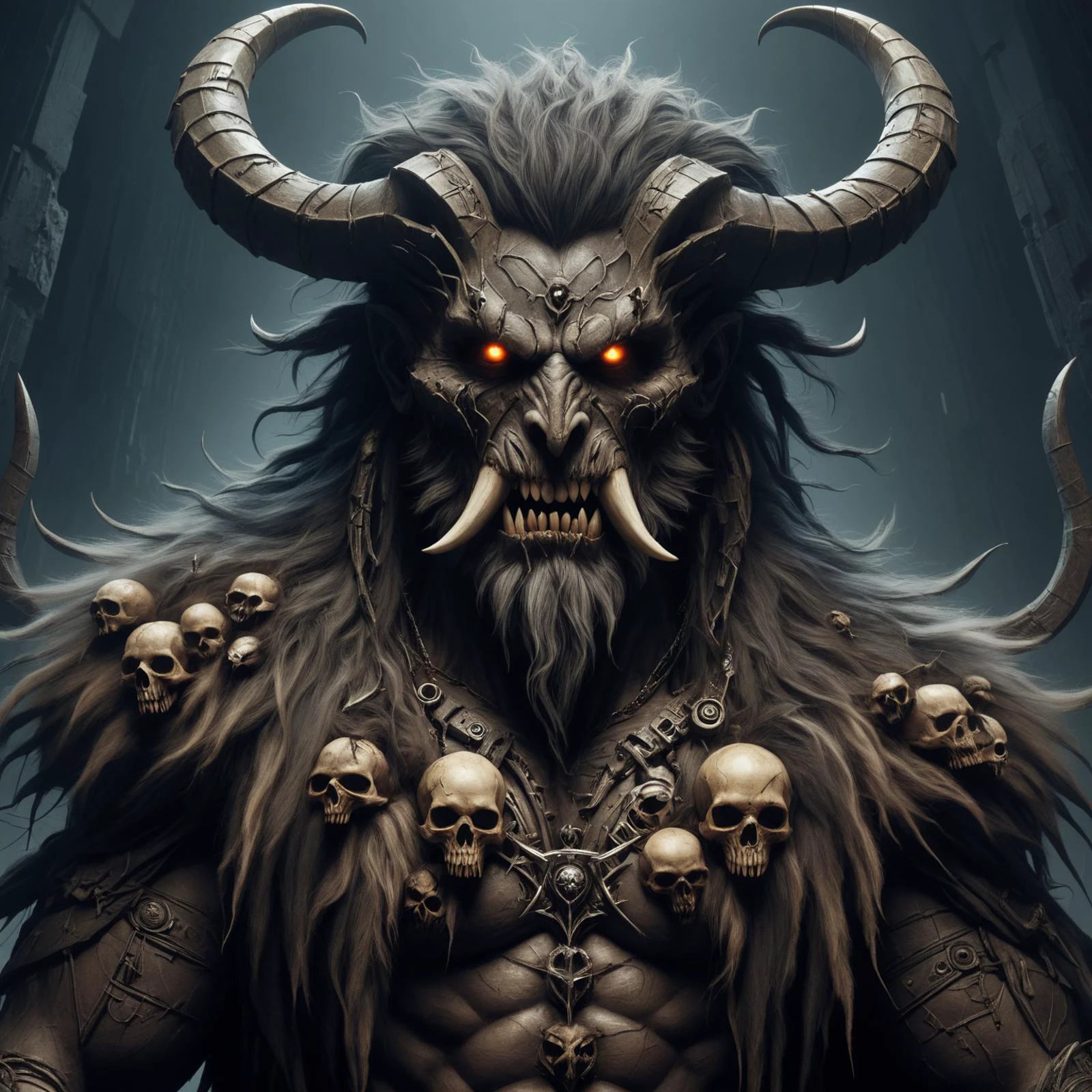 <lora:EPSavageVerseSDXL2:1>, EPSavageVerse, grimdark, primal, feral motifs, tribal symbols, post-apocalypse, dark fantasy, portait of zeus fused with lucifer devil satan, marvel comics, dark, intricate, highly detailed, smooth, artstation, digital illustration by ruan jia and mandy jurgens and artgerm and wayne barlowe and greg rutkowski and zdislav beksinski