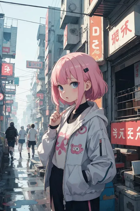 (characters and backgrounds with different themes),
kawaii character of slice of life, everyday clothes, at cyberpunk world,
masterpiece, best quality, extremely detailed,
crisp image, sharp image,