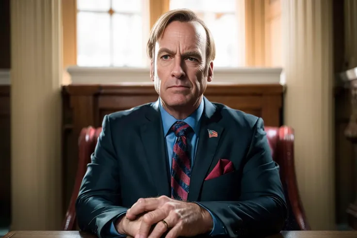 (8k, RAW photo, best quality, masterpiece:1.2), (realistic, photo-realistic:1.37), man, sitting on the throne , wide shot, indoor, very formal, suit and tie, male_focus, ( (looking at viewer,contemptuous, looking down):1.2), merciless, light on face,with blood on his hands, wide shot, camera from below, simple background, dark, Saul,