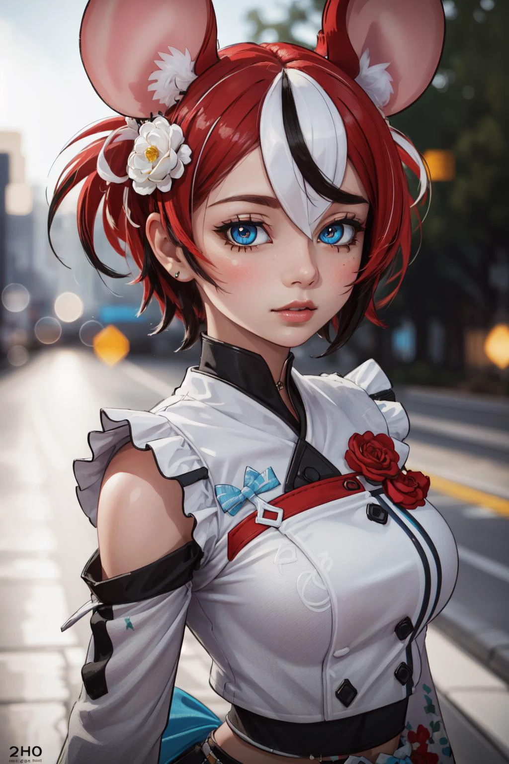 (masterpiece, best quality), intricate details, 8k, artstation, wallpaper, official art, splash art, sharp focus,
1girl,
(photorealistic:1.2) (bokeh) (best quality) (detailed skin:1.3) (intricate details) (8k) (detailed eyes) (sharp focus)
<lora:hakosBaelzHololive_v11:0.8> hakosidol, ,hakosrnd,