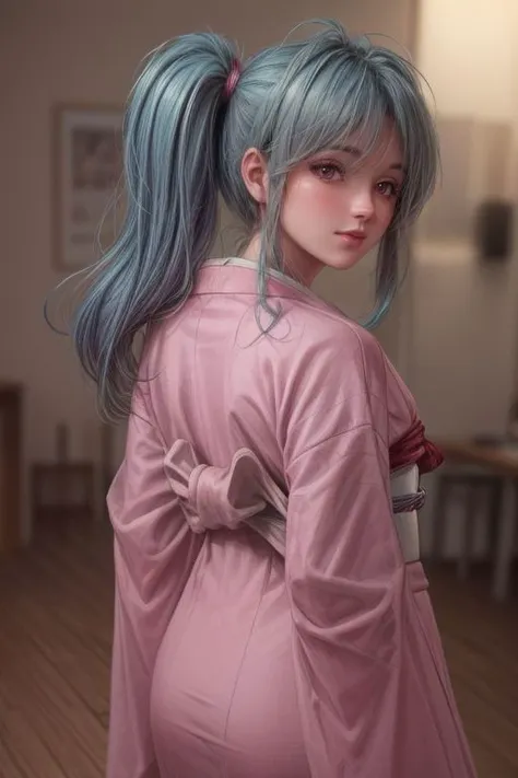 1girl,kimono,japanese clothes,sleeves past wrists
, 
(masterpiece, best quality, ray tracing, volumetric lighting, ssao shadows, detailed, intricate, colorful),((from back)) <lora:add_detail:1> 
<lora:copax_charm_eu:0.5>  <lora:botan:1>