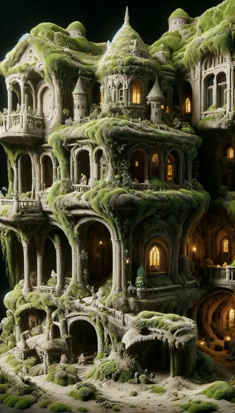 ral-sand,<lora:ral-sand:1>,ovrgrwth,<lora:ovrgrwth:1>,
8k,highly detailed,toy shop in a empty fantasy vertical city at the end of time,masterpiece,<lora:EnvyFlourishesXL01:1>,
Moss,ferns and tiny flowers,