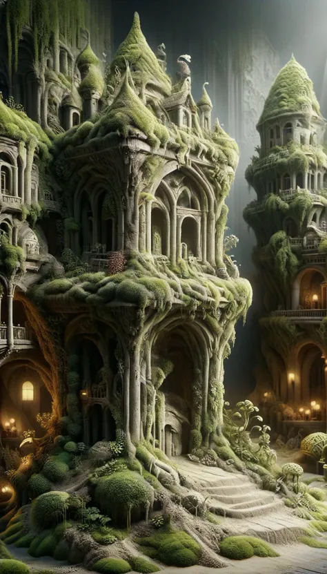 ral-sand,<lora:ral-sand:1>,ovrgrwth,<lora:ovrgrwth:1>,
8k,highly detailed,toy shop in a empty fantasy vertical city at the end of time,masterpiece,<lora:EnvyFlourishesXL01:1>,
Moss,ferns and tiny flowers,