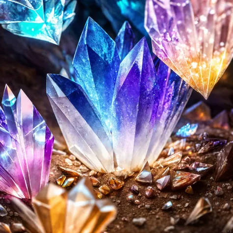 beautiful ((crystal cave)), with glowing mushrooms, dust , and fireflies
BREAK
(masterpiece, best quality, ultra realistic, 4k, 2k, (intricate, high detail:1.2), film photography, soft focus,
RAW photo, photorealistic, analog style, subsurface scattering, photorealism, absurd res), ((closeup))