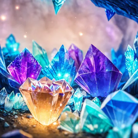 beautiful ((crystal cave)), with glowing mushrooms, dust , and fireflies
BREAK
(masterpiece, best quality, ultra realistic, 4k, 2k, (intricate, high detail:1.2), film photography, soft focus,
RAW photo, photorealistic, analog style, subsurface scattering, photorealism, absurd res), ((closeup))