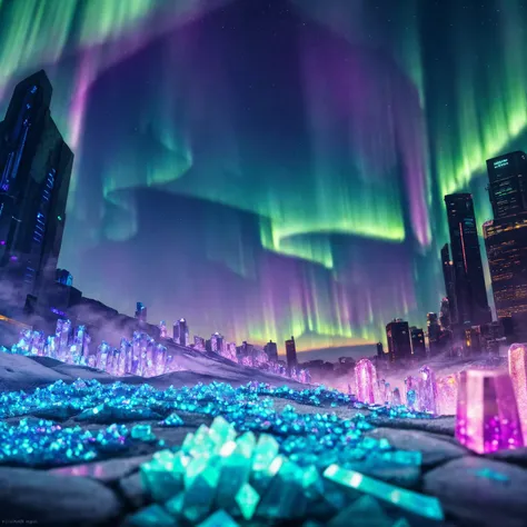 cyberpunk city made out of glowing((crystals)), aurora australis, smoke , fire
BREAK
(masterpiece, best quality, ultra realistic, 4k, 2k, (intricate, high detail:1.2), film photography, soft focus,
RAW photo, photorealistic, analog style, subsurface scattering, photorealism, absurd res), ((closeup))