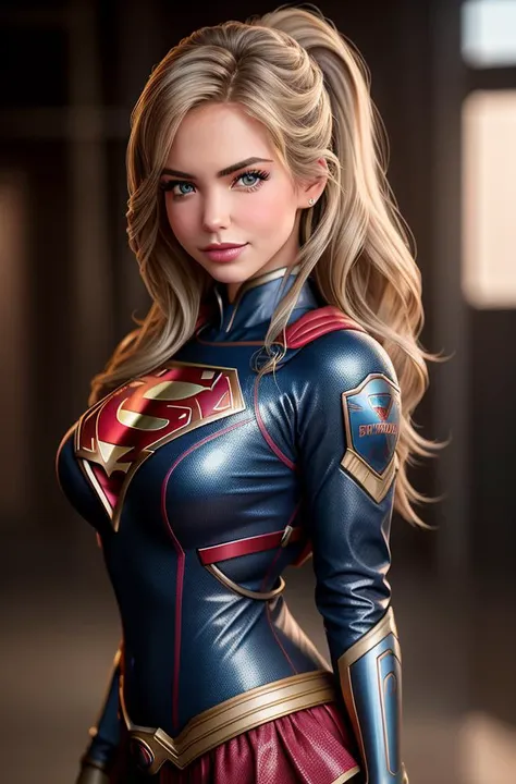 (sfw), a cinematic still of S057_HannahPalmer as super girl, cowboy shot, artistic erotica, flirty smirk, beautiful face, (realistic skin texture, highly detailed face), high quality, , masterpiece, photorealistic, absurdres, by artgerm, (by arny freytag), fujifilm xt3