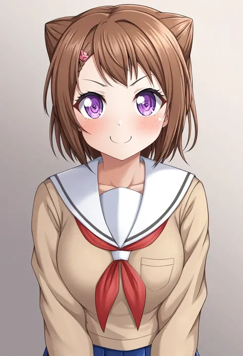 <lora:bang2_pd6_0001:1> 1girl, toyama kasumi, bang dream!, school uniform