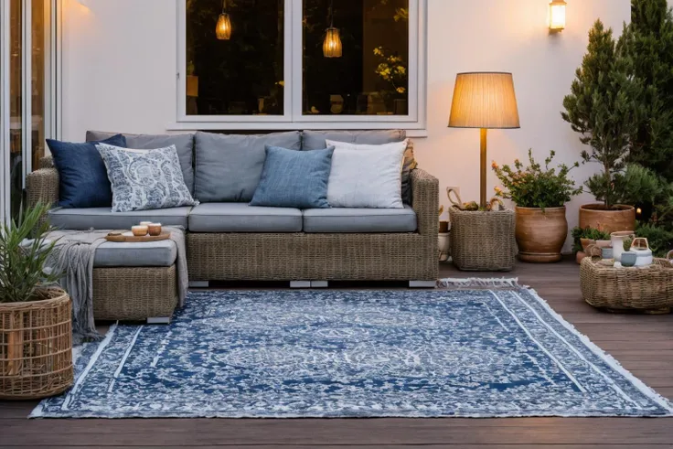 garden, Delve into the world of digital illustration, crafting a patio setting with a couch, table, and lights. The blue rug on the floor sets the scene, adding a touch of sophistication. Drawing cues from Christian Hilfgott Brand and the light and space movement, the image is a fusion of tradition and modernity. The color temperature is cool, with no faces to decipher. The ambient lighting creates a soft glow, making it a perfect stock illustration
<lora:lora_garden_architecture_Exterior_SDlife_Chiasedamme_V1.0:0.6>