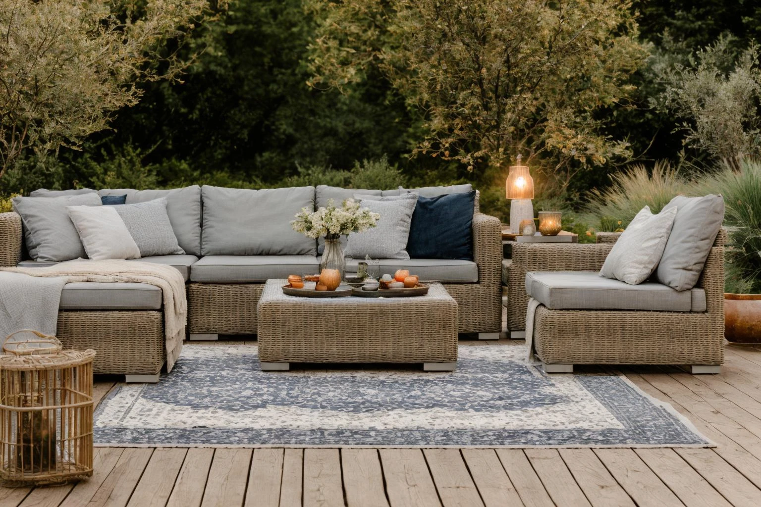 garden, Step into the realm of Photography, capturing the essence of a patio adorned with a couch, table, and ambient lights. Beneath the furniture lies a blue rug, setting the tone for the scene. Through the lens of a 35mm camera, inspired by the techniques of Christian Hilfgott Brand, the image resonates with the light and space movement. The scene is bathed in ambient light, creating a soft glow. The color temperature is neutral, with no facial expressions to capture. The atmosphere is calm and inviting, perfect for a stock photo collection
<lora:lora_garden_architecture_Exterior_SDlife_Chiasedamme_V1.0:0.6>