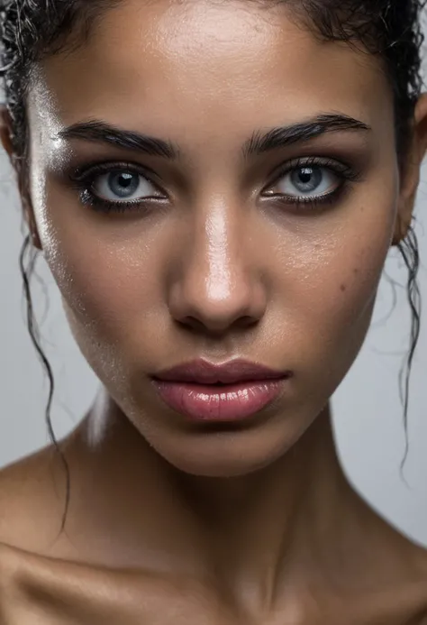 Head and Shoulders Portrait of a 20-year-old cuban dancer (gorgeous face), (eye contact), (black eyes), (wet hair), (wet skin), (wet face), (shiny wet lips), (voodoo), (witchcraft) <lora:polyhedron_all_sdxl-000004:0.35> <lora:xl_more_art:0.35> <lora:sd_xl_offset_example-lora_1.0:0.25> <lora:lora-sdxl-perfect-eyes:0.45>