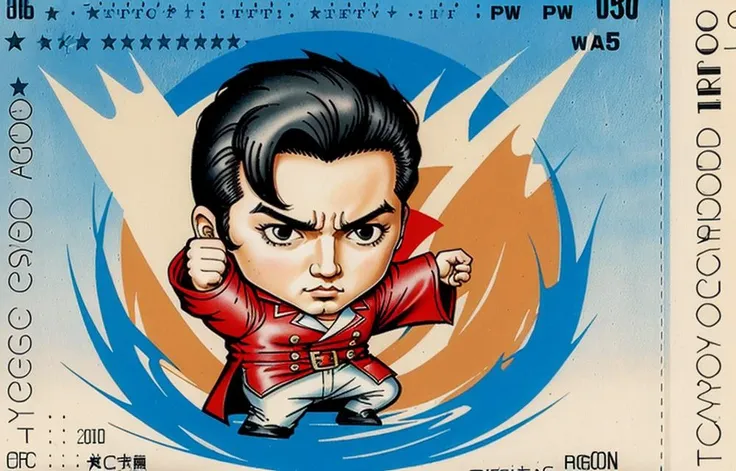chibi Elvis Presley by GodzillaToycard <lora:GodzillaToycard-000004:1>