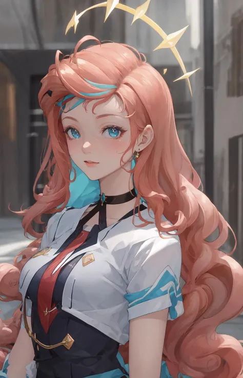 (masterpiece, best quality, ultra-detailed, highres, absurdres, best illumination, finely detail, bloom, lighting on face, best lighting, finely detailed beautiful eyes, shiny hair , perfect face, lustrous skin), standing, outdoor, depth_of_field, daylight, daytime, full body, dutch_angle, street,
<lora:lumi_vsinger:0.7>, lumi_vsinger, hair ornament, serafuku, black choker