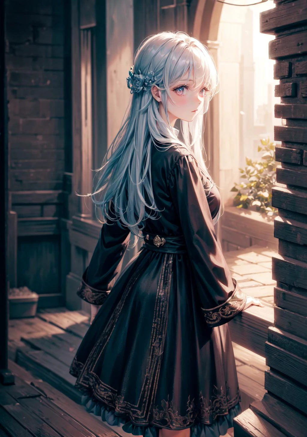 1girl, mature, (anime girl:1.4), exploring , walking, dungeon,pink eyes,(no pupils:1.3),(empty eyes:1.3), ruin city,(solo:1.4),(medium breasts:1.1)
//
female knight explore around massive dungeon, treasure room,
//
, <lora:dungeon_v2.0:1>,<lora:add_detail:0.7>,
//
, absurdres, high resolution, ((high quality:1.2, masterpiece:1.2)), (8k resolution), 8k, 8kres, 8k res, high details, detailed and intricate, intricate details, high intricate details, absurd amount of details, super resolution, ultra hd, megapixel, Establishing Shot, Tilt-Shift Focus, Birds Eye Shot, Overhead Shot, Three-Quarter Turn Camera Staging, From Side, From Behind, ((Looking Away From Viewer:1.6)), , absurdres, high resolution, ((high quality:1.2, masterpiece:1.2)), (8k resolution), 8k, 8kres, 8k res, high details, detailed and intricate, intricate details, high intricate details, absurd amount of details, super resolution, ultra hd, megapixel, Establishing Shot, Tilt-Shift Focus, Birds Eye Shot, Overhead Shot, Three-Quarter Turn Camera Staging, From Side, From Behind, Looking Away From Viewer,