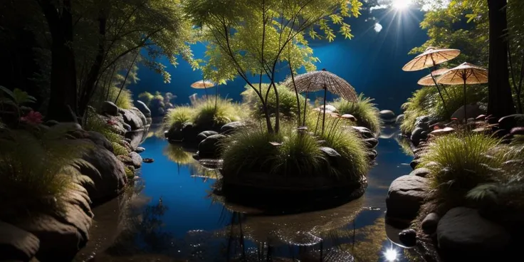 Glass frame,underwater,ripples on the water surface,reflection on the water surface,landscape,nature,sunlight,stacked layers,<lora:underwaterlandscape1:0.8>,<lora:hong_20230807014140:0.6>,<lora:bonsai2:0.6>,