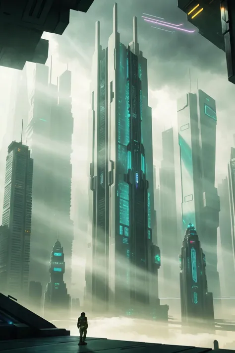 dense scifi future city with (hover cars:1.3) traveling between the skyscrapers like a scene from (Fifth Element:1.3) bright morning sunrise (windy dust debris storm:1.1) volumetric lighting fog depth mist pass z pass bright morning sunlight from side, (masterpiece) (best quality) (detailed) (8k) (cinematic lighting) (sharp focus) (intricate)