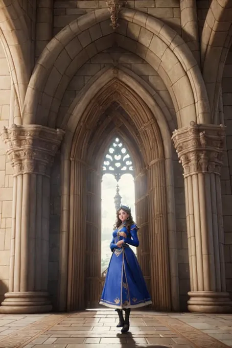 Intricately detailed professional photograph (beautiful girl royal princess:1.6) luxurious fantasy castle arch column stone walls, (masterpiece) (best quality) (detailed) (8k) (HDR) (wallpaper) (cinematic lighting) (sharp focus) (intricate) Game of Thrones (Style-HogLegacy2:1.1)
