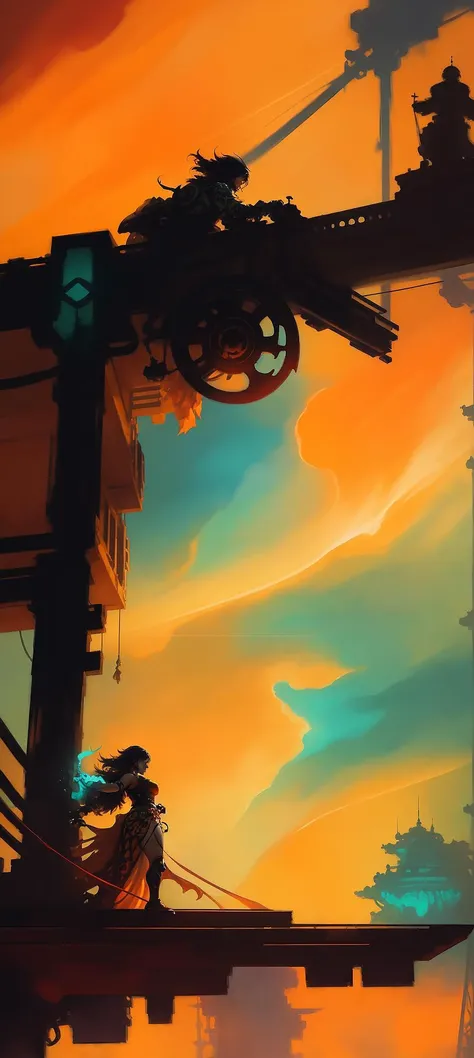 anime style. cluttered starship interior; by kaethe butcher, hajime sorayama, greg tocchini, virgil finlay, sci-fi, colors, neon lights,(((by Atey Ghailan and Emmanuel Shiu,SamDoesArt1))),alberto seveso art, dancing sillhouette, water ink, ink water, ink cloud, alberto seveso art, loose painting style, intricate detail, cinematic lighting, octane render, 8k render, volumetric lighting, cute face