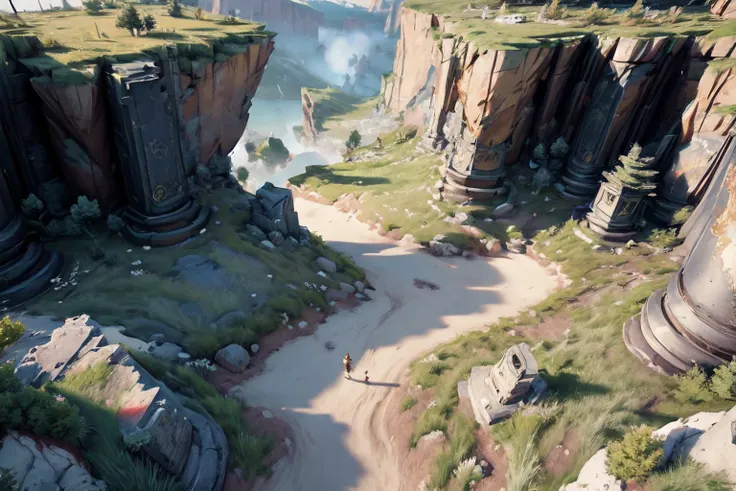 cloud, cloudy_sky, day, sky, blue_sky, scenery, ancient ruins, flower, gras, deep canyon, high ground <lora:Stylized Ruins:1>, <lora:add_detail:1>
//
,((1girl, 1boy, walk, travel, migration, fantasy)),
//
, ((, Point of View Shot, POV, Aerial Shot, Helicopter Shot)), CGI, Realism, RTX, Tone Mapping, SSAO, Shaders, Moonlight, Volumetric Lighting, Volumetric Light, Volumetric, Sunlight, Natural Lighting, landscape, outdoors, ((high quality:1.2, masterpiece:1.2)), absurdres, high resolution, (8k resolution), 8k, 8kres, 8k res, high details, detailed and intricate, intricate details, high intricate details, absurd amount of details, super resolution, ultra hd, megapixel, , ((, Point of View Shot, POV, Aerial Shot, Helicopter Shot)), CGI, Realism, RTX, Tone Mapping, SSAO, Shaders, Moonlight, Volumetric Lighting, Volumetric Light, Volumetric, Sunlight, Natural Lighting, landscape, outdoors, ((high quality:1.2, masterpiece:1.2)), absurdres, high resolution, (8k resolution), 8k, 8kres, 8k res, high details, detailed and intricate, intricate details, high intricate details, absurd amount of details, super resolution, ultra hd, megapixel,