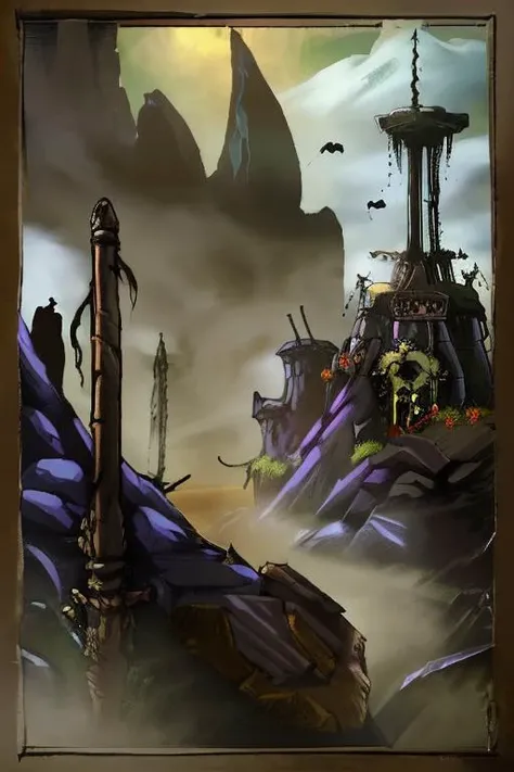 RPG style fantasy illustrations, (Dieselpunk imp), fantasyclassics <lora:FantasyClassics:1>