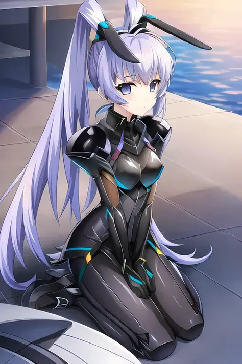 yashiro kasumi, 1girl, masterpiece, best quality, bodysuit, military base, sci-fi, <lora:Yashiro_Kasumi-15:0.7>
