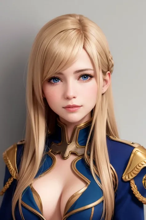 realistic, medium shot portrait of Jaina Proudmore